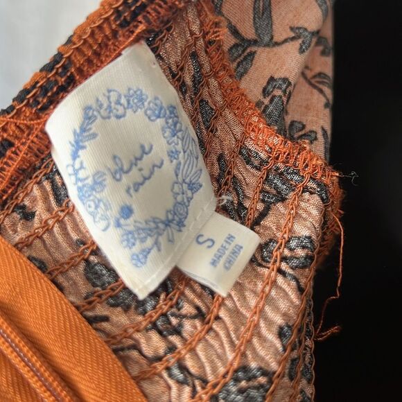 Francesca’s Blue Rain Floral Mini Dress - Picture 6 of 6